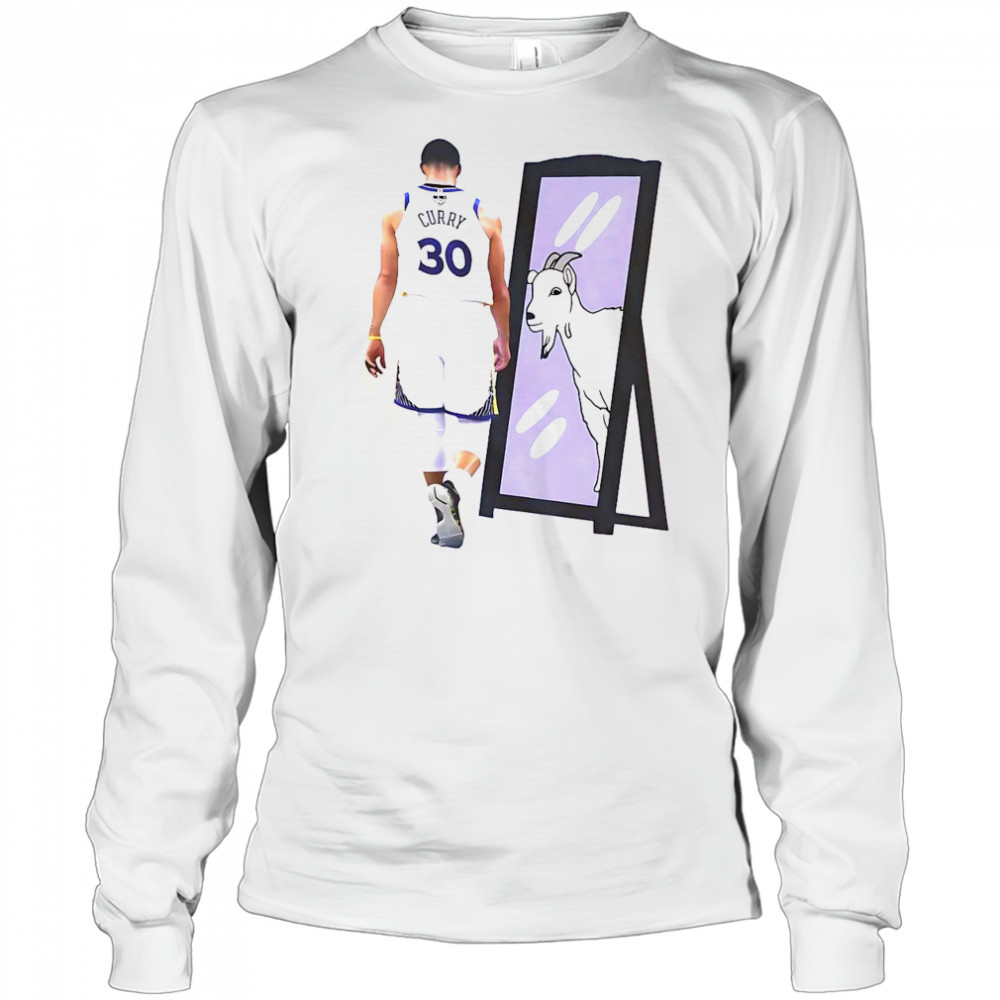Stephen Curry Goat Mirror T-Shirt Long Sleeved