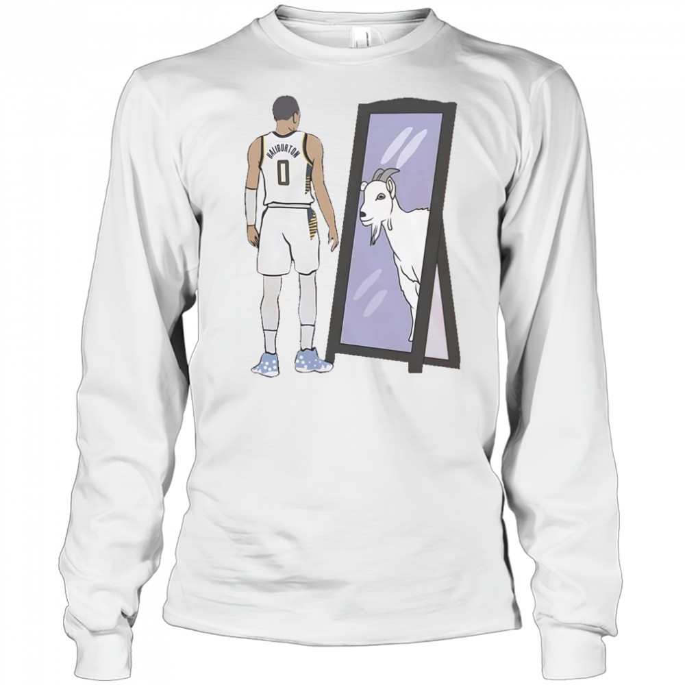 Tyrese Haliburton Mirror Goat Indiana Basketball T-Shirt Long Sleeved