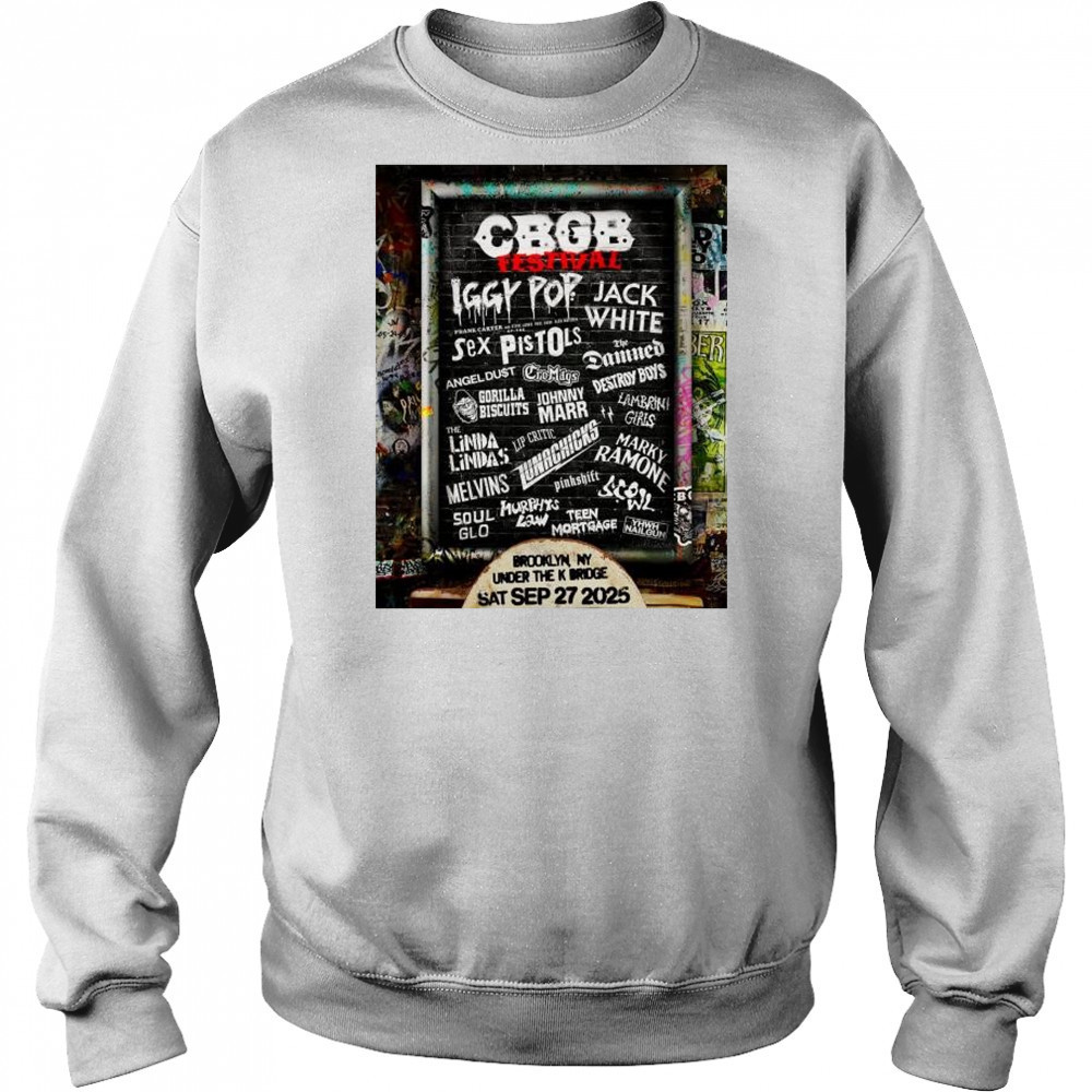 23 Punk CBGB Festival in Brooklyn NY Under The K Bridge Saturday September 27 2025 t-shirt Hoodie
