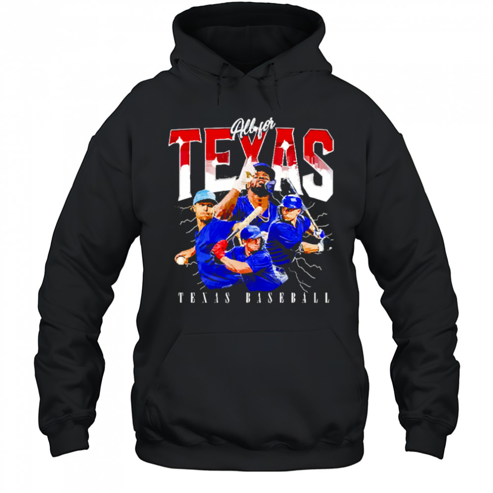 All for Texas baseball team MLBPA shirt Hoodie