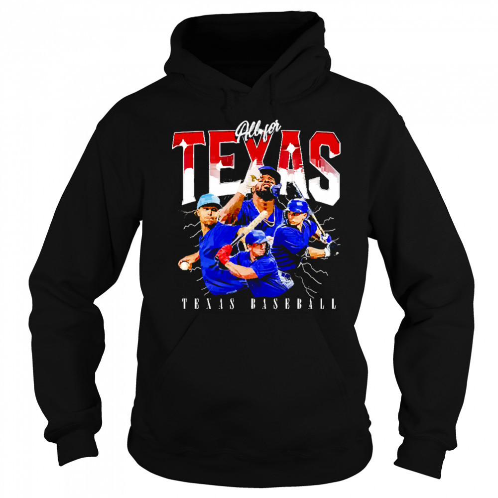 All for Texas baseball team MLBPA shirt Sweatshirt