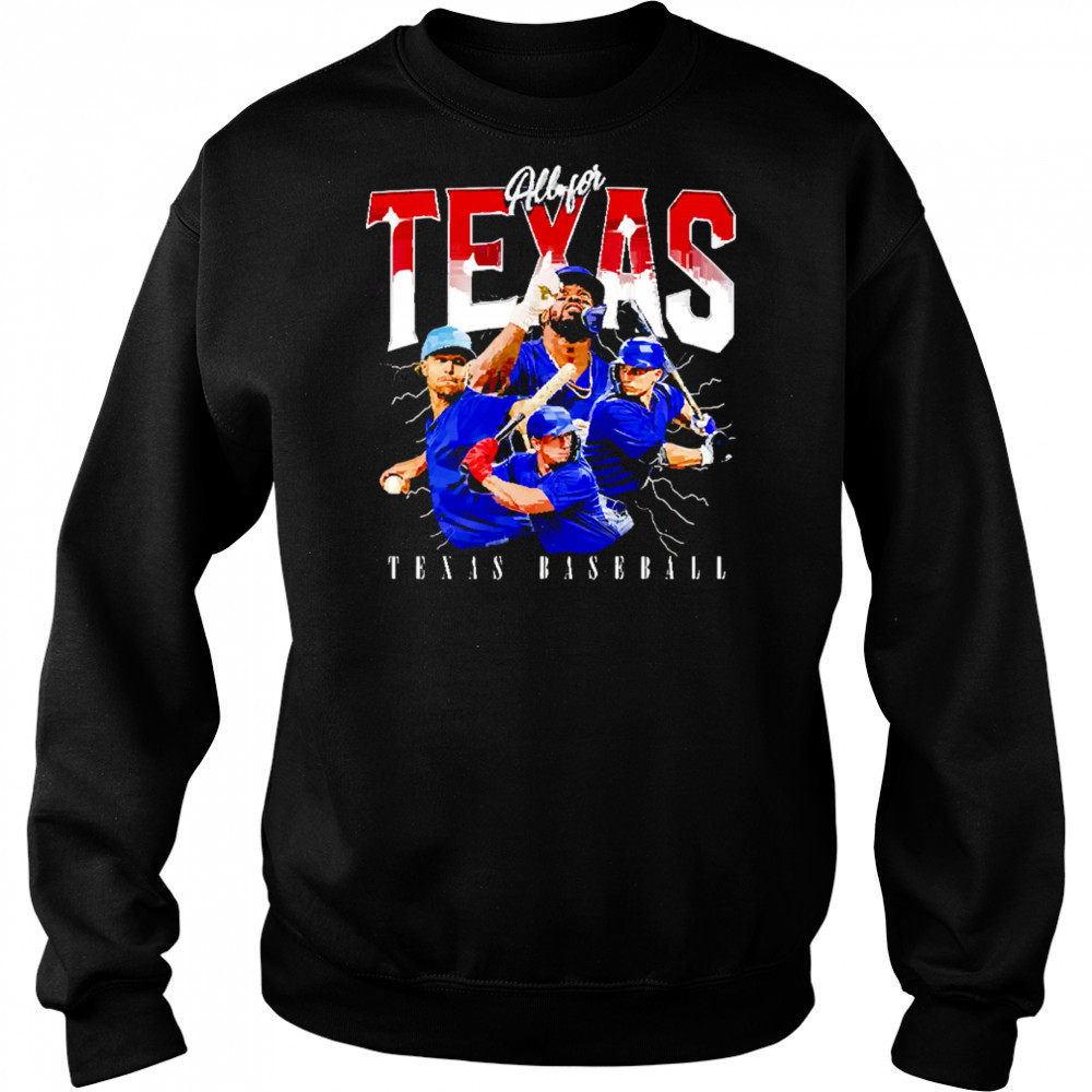 All for Texas baseball team MLBPA shirt Hoodie