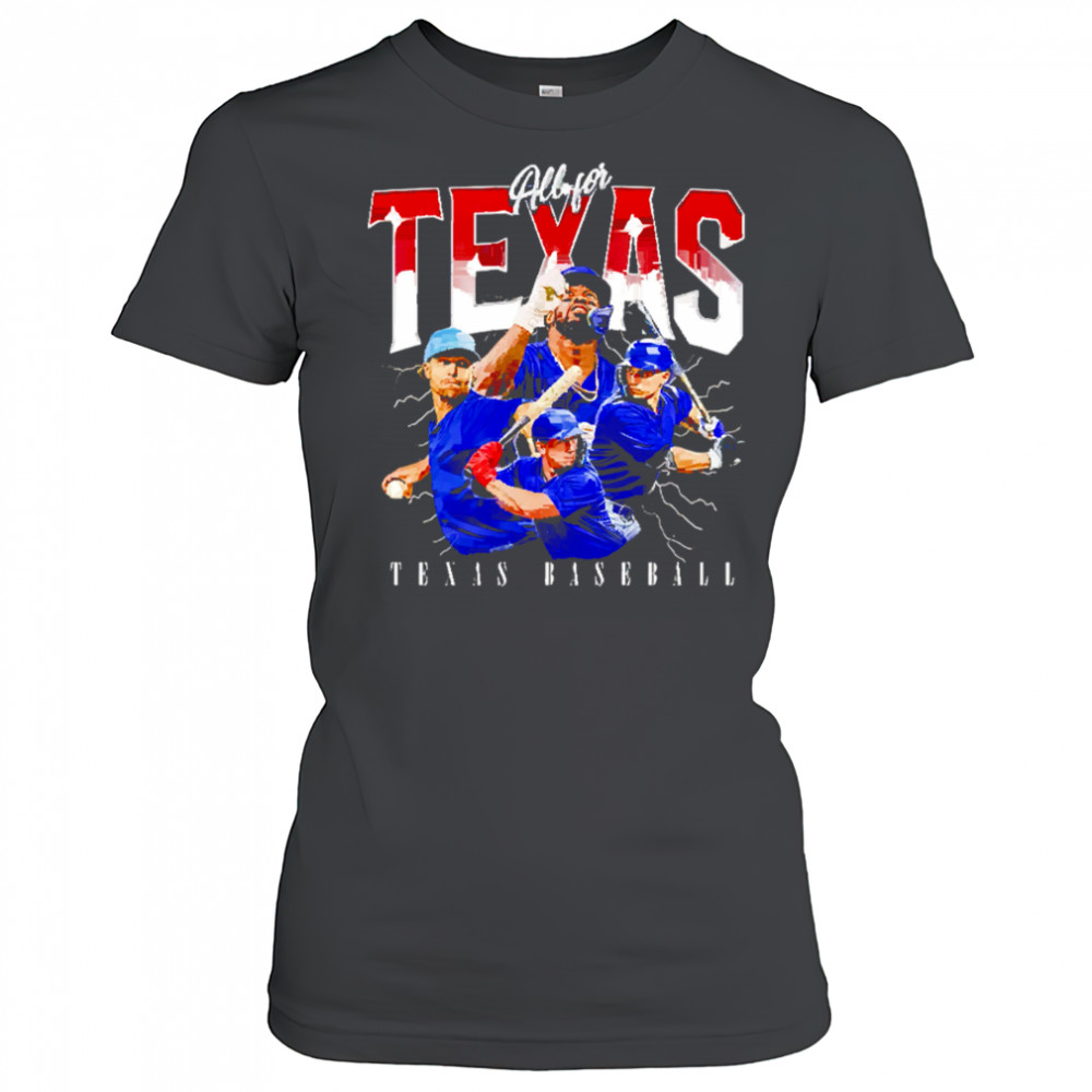 All for Texas baseball team MLBPA shirt Women's T-shirt