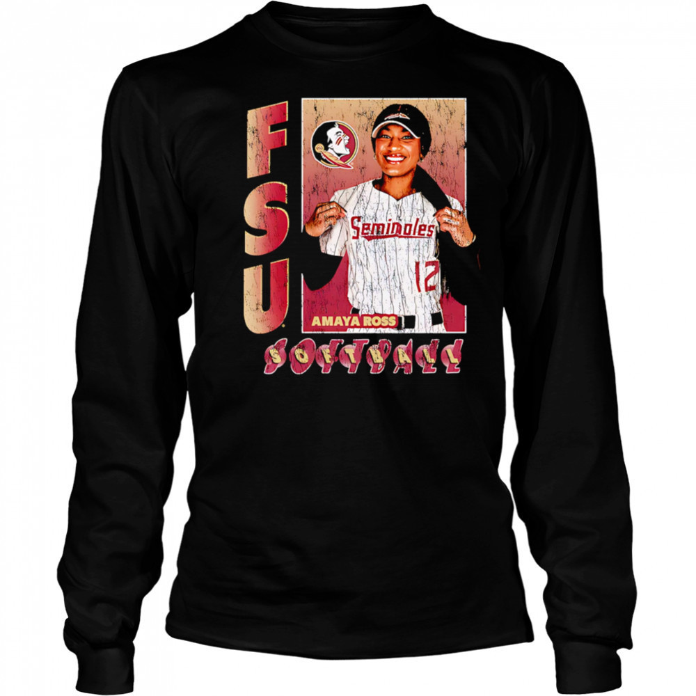Amaya Ross Florida State softball retro shirt Long Sleeved