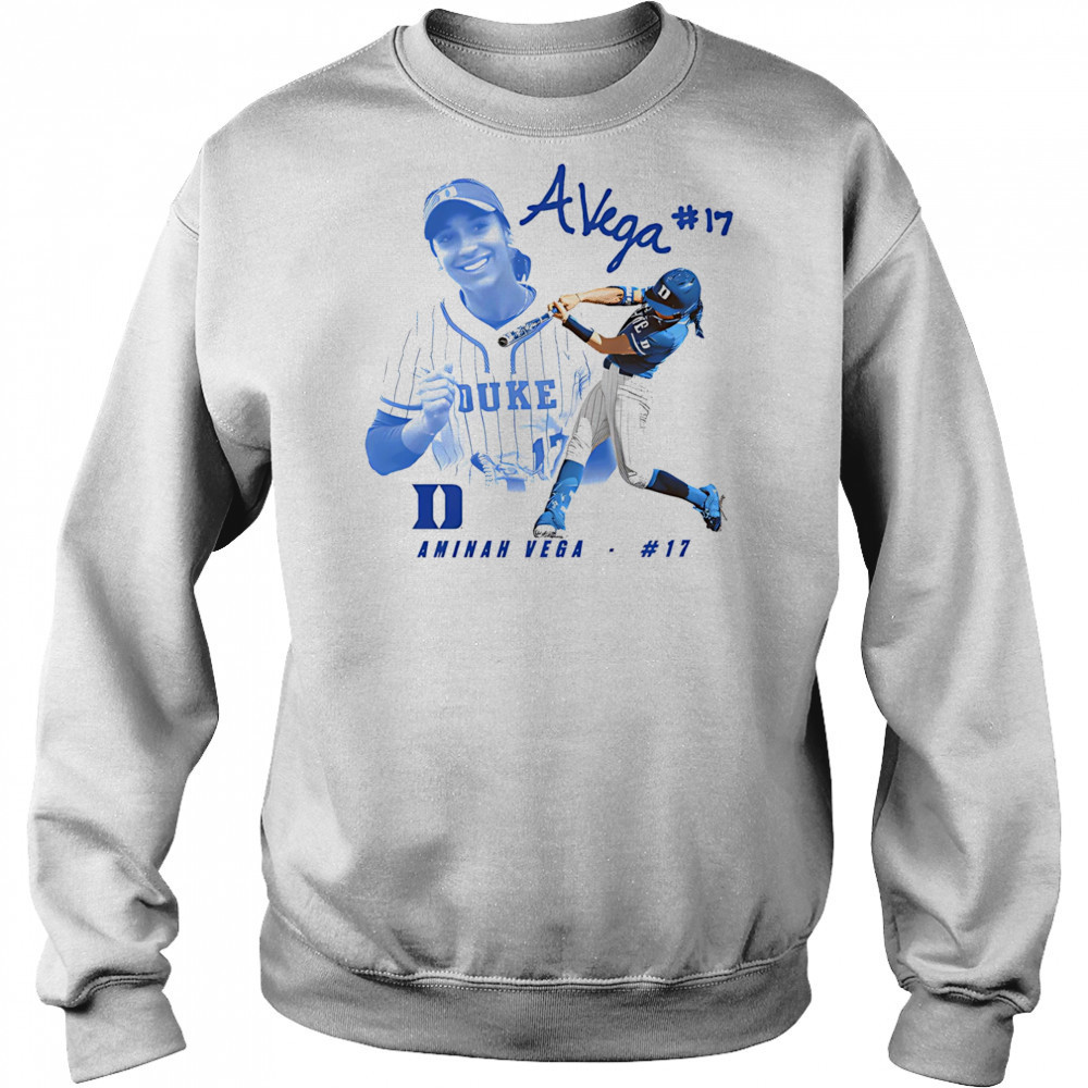 Aminah Vega Duke baseball portrait shirt Hoodie