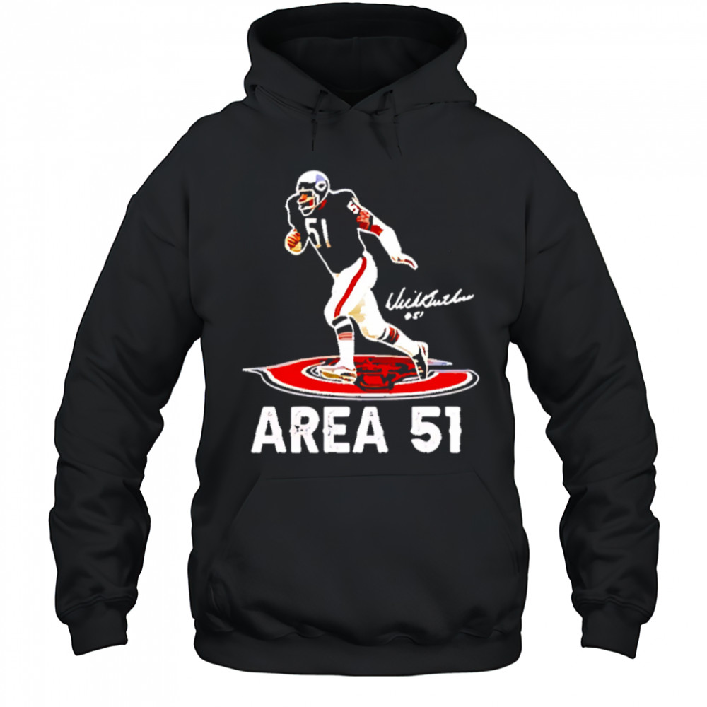 Area 51 dick butkus chicago bears signature shirt Hoodie