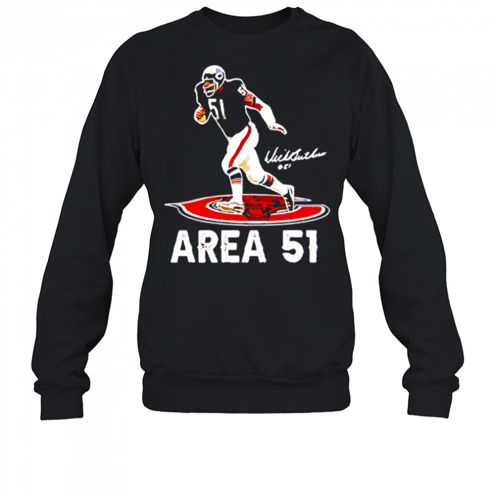 Area 51 dick butkus chicago bears signature shirt Sweatshirt