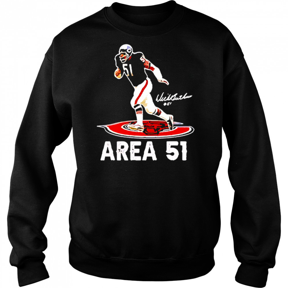 Area 51 dick butkus chicago bears signature shirt Hoodie