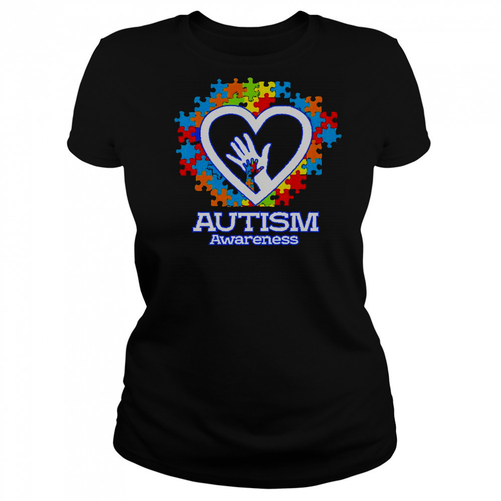 Autism Awareness Hands Puzzle Heart T-Shirt Women's T-shirt