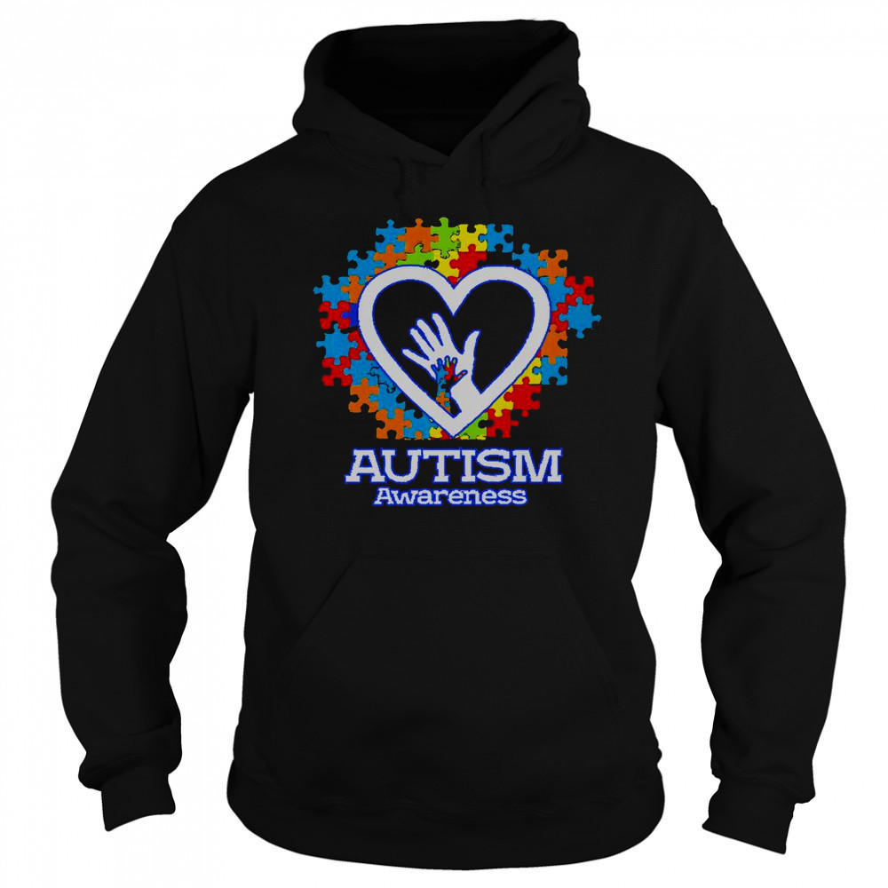 Autism Awareness Hands Puzzle Heart T-Shirt Sweatshirt