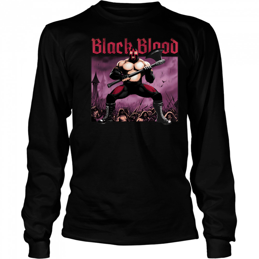 Black blood shirt Long Sleeved
