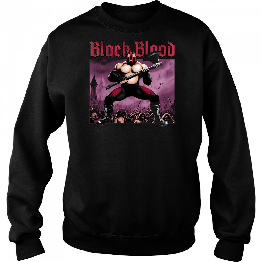 Black blood shirt Hoodie