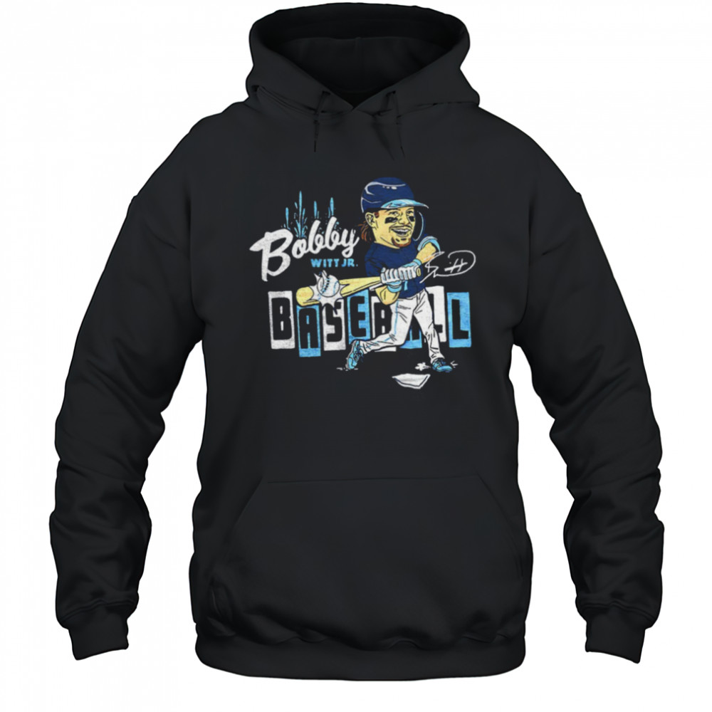 Bobby Witt Jr. #7 Kansas City Royals baseball caricature shirt Hoodie