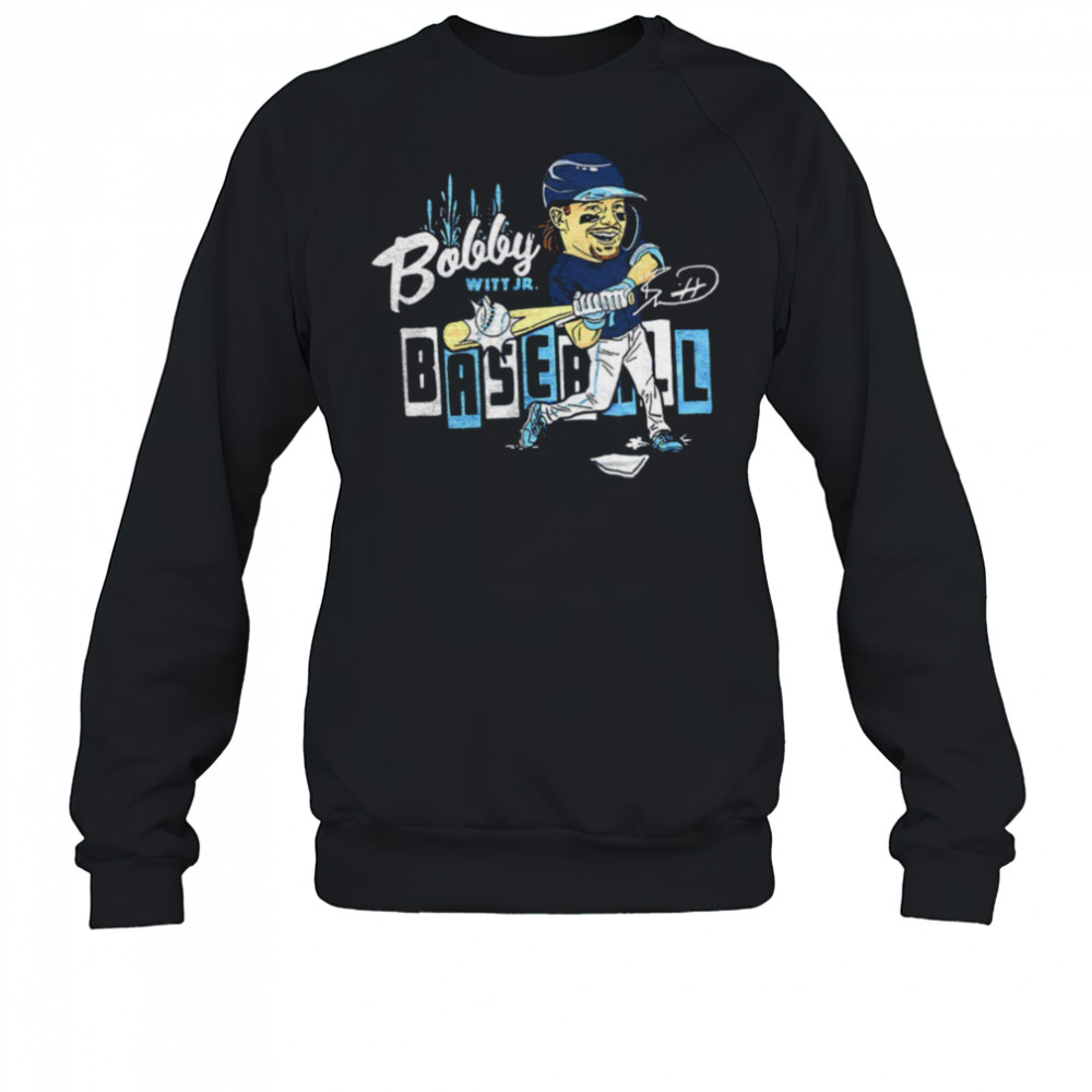 Bobby Witt Jr. #7 Kansas City Royals baseball caricature shirt Sweatshirt