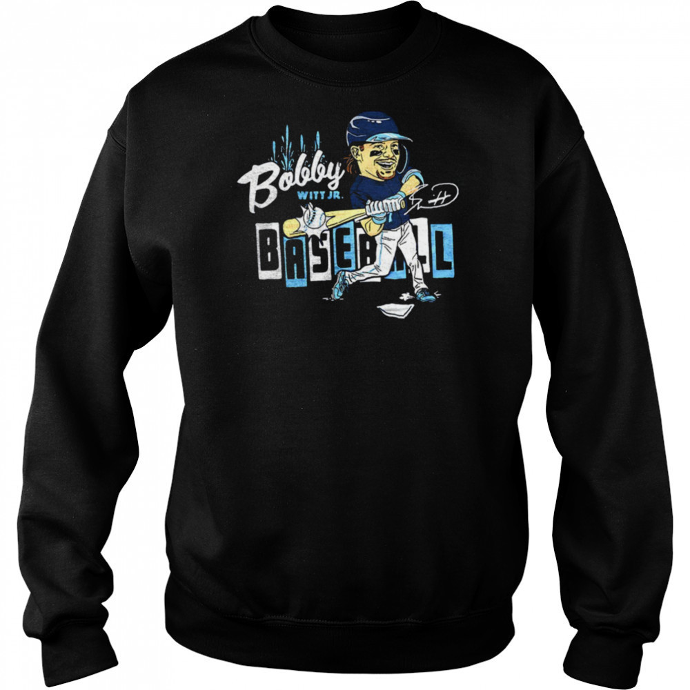 Bobby Witt Jr. #7 Kansas City Royals baseball caricature shirt Hoodie