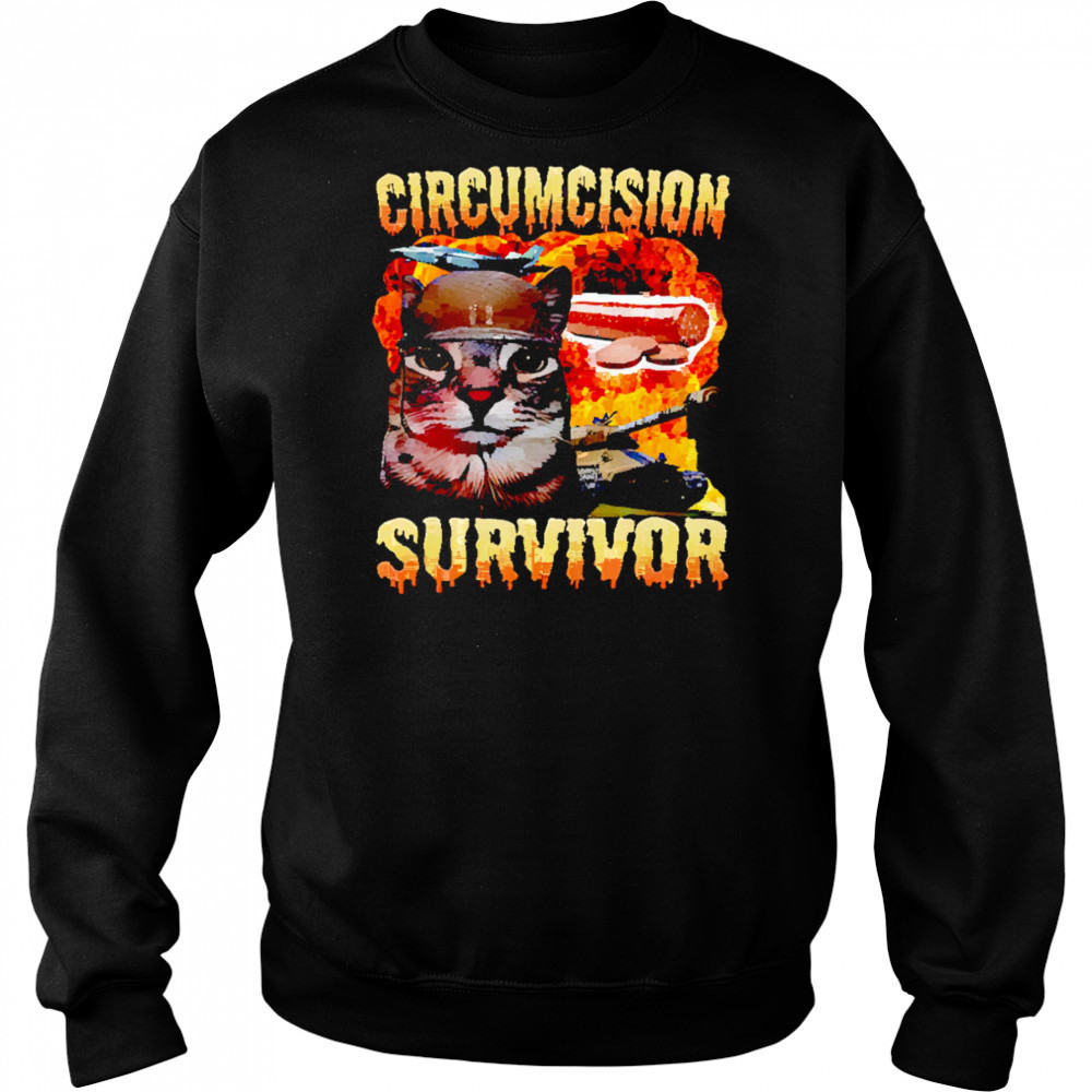 Circumcision Survivor Cat shirt Hoodie