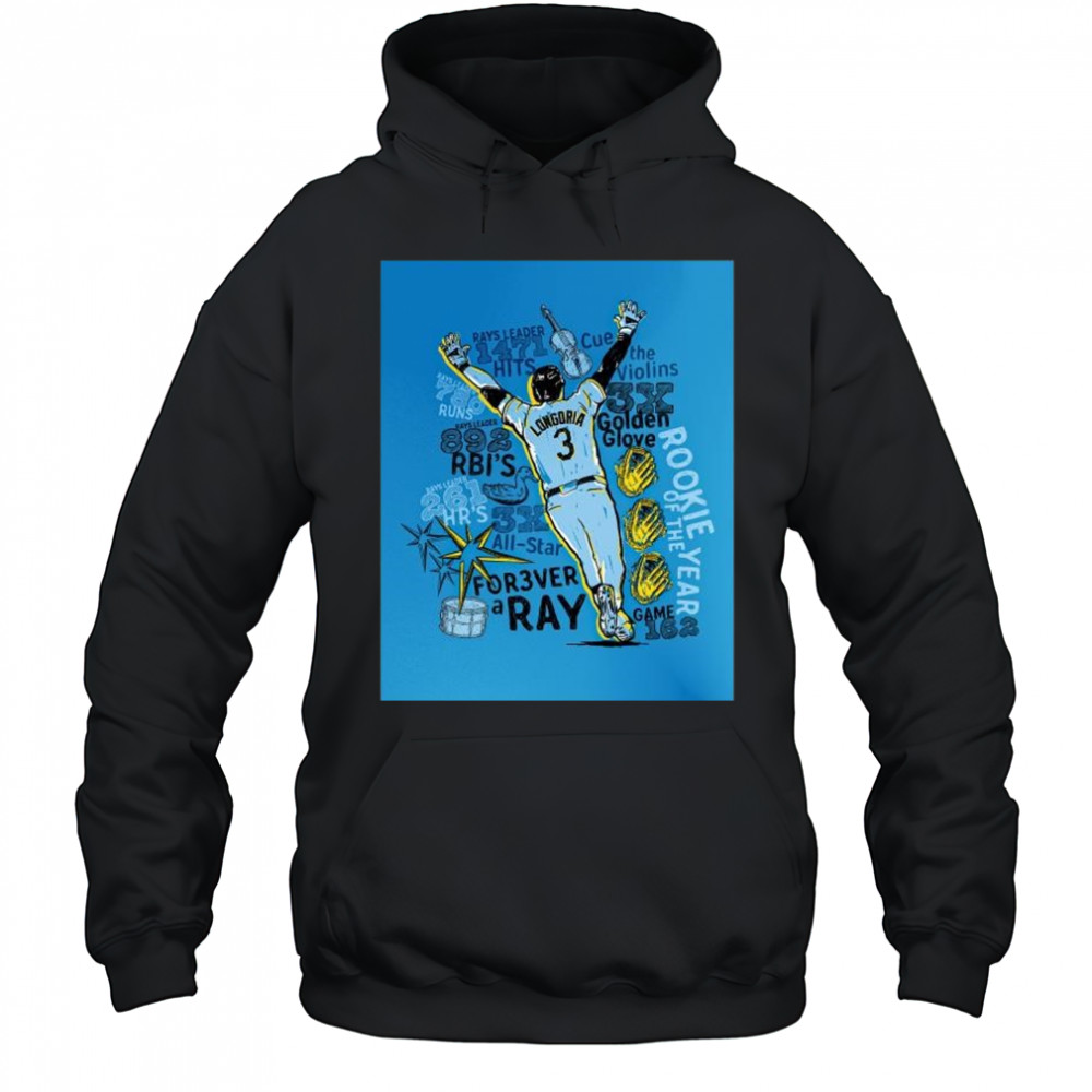 Evan Longoria returns on June 7 to officially retire as a Tampa Bay Ray-Rays Leader 1471 Hits t-shirt Hoodie