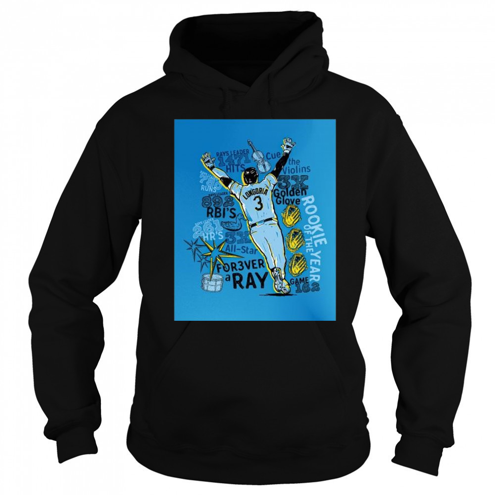 Evan Longoria returns on June 7 to officially retire as a Tampa Bay Ray-Rays Leader 1471 Hits t-shirt Sweatshirt
