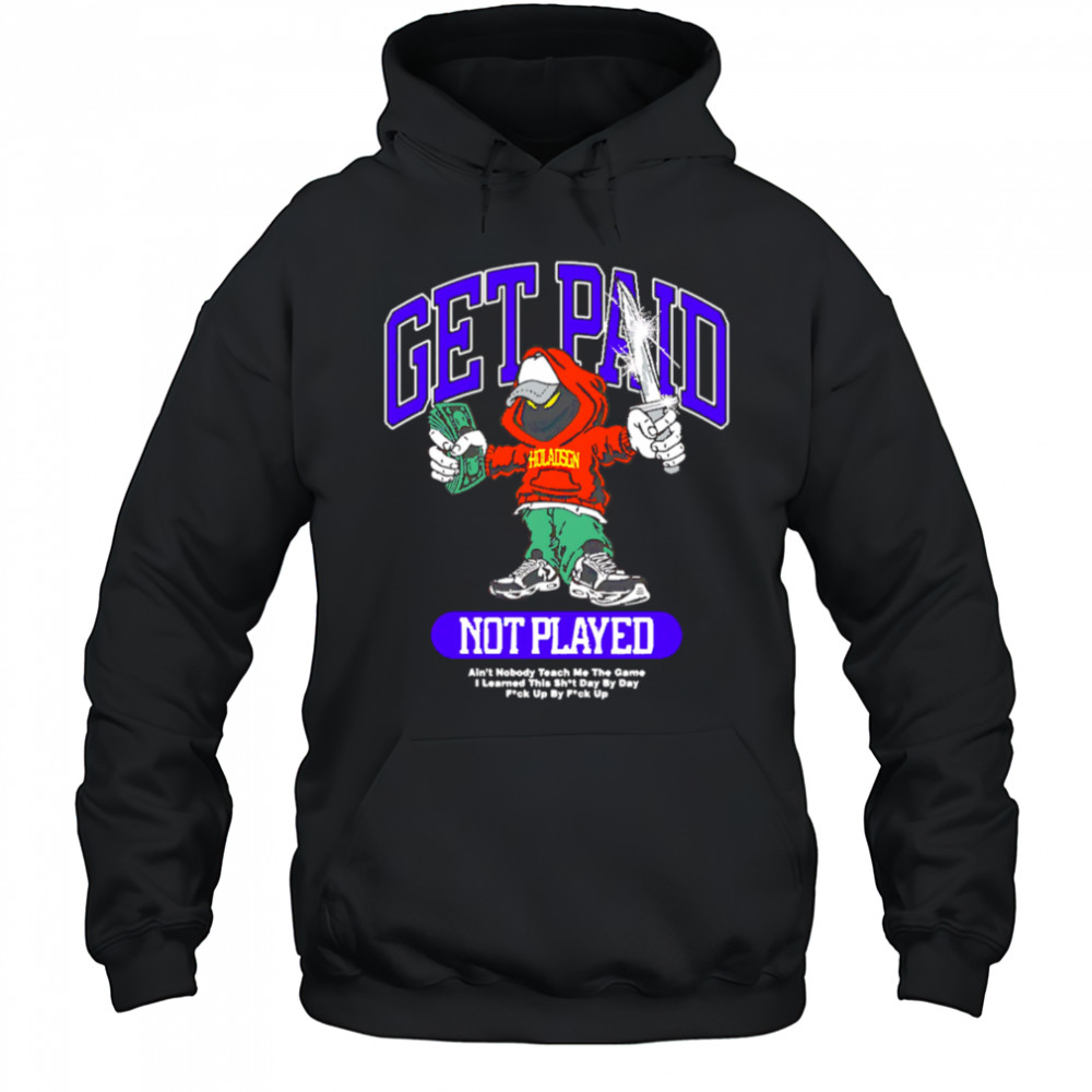 Get Paid not Played money on knives shirt Hoodie