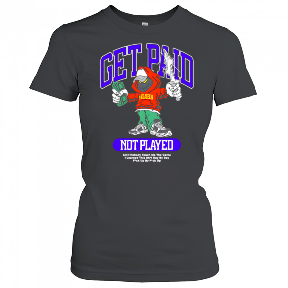 Get Paid not Played money on knives shirt Women's T-shirt
