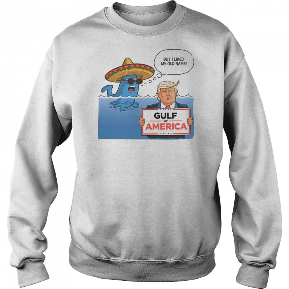 Gulf of America Trump parody meme but I liked my old name shirt Hoodie
