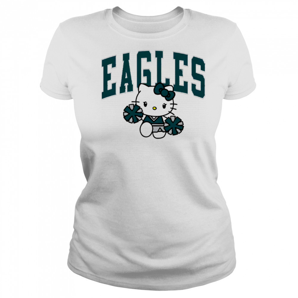 Hello Kitty Cheerleader Philadelphia Eagles Football shirt Women's T-shirt