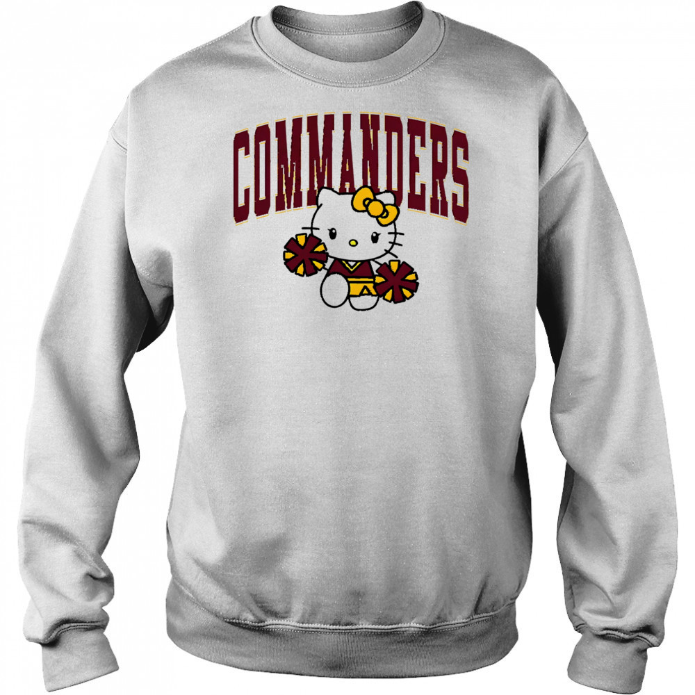 Hello Kitty Cheerleader Washington Commanders shirt Hoodie