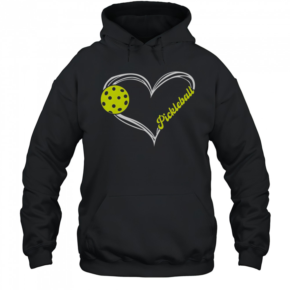 I Love Pickleball Cute Match T-Shirt Hoodie
