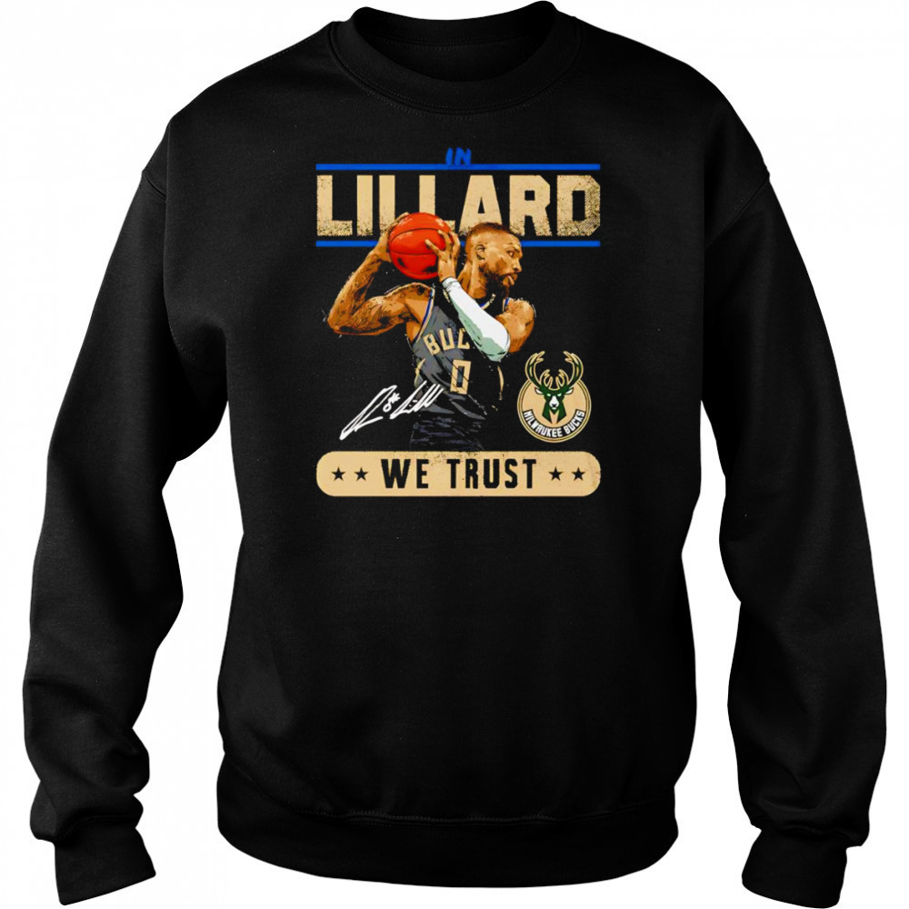 In Damian Lillard we trust shirt Hoodie