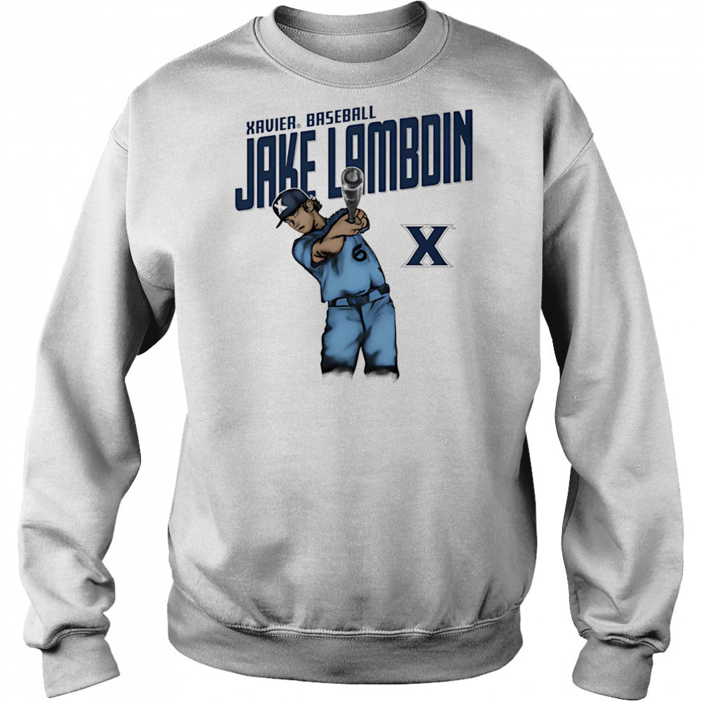 Jake Lambdin Xavier baseball cartoon shirt Hoodie