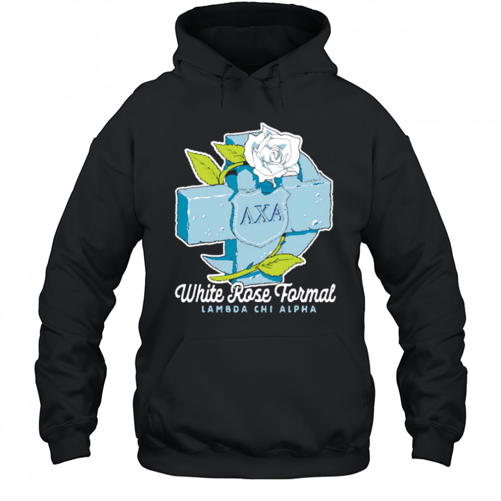 Lambda Chi Alpha White Rose Formal shirt Hoodie