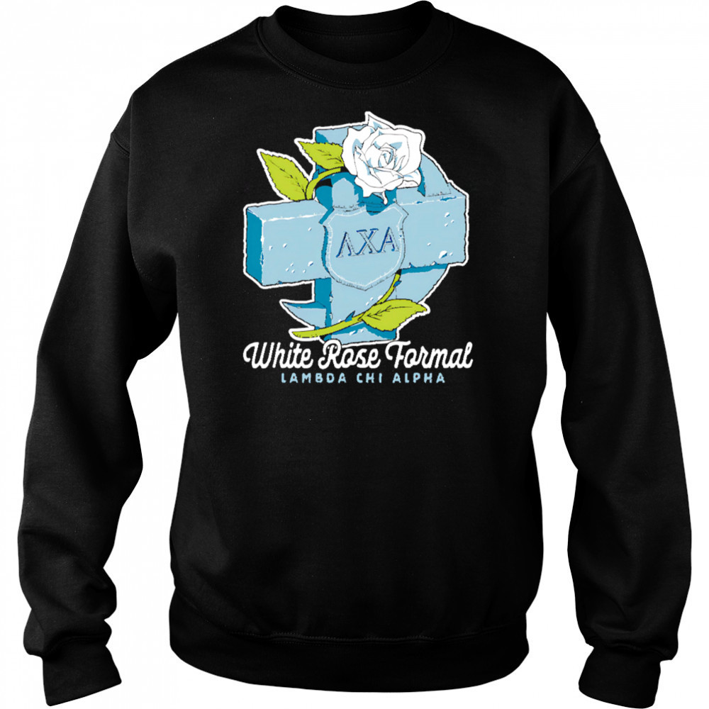 Lambda Chi Alpha White Rose Formal shirt Hoodie