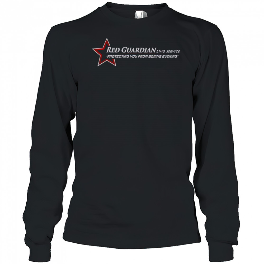 Marvel Studios Thunderbolts Red Guardian Limo Service Logo T-Shirt Long Sleeved