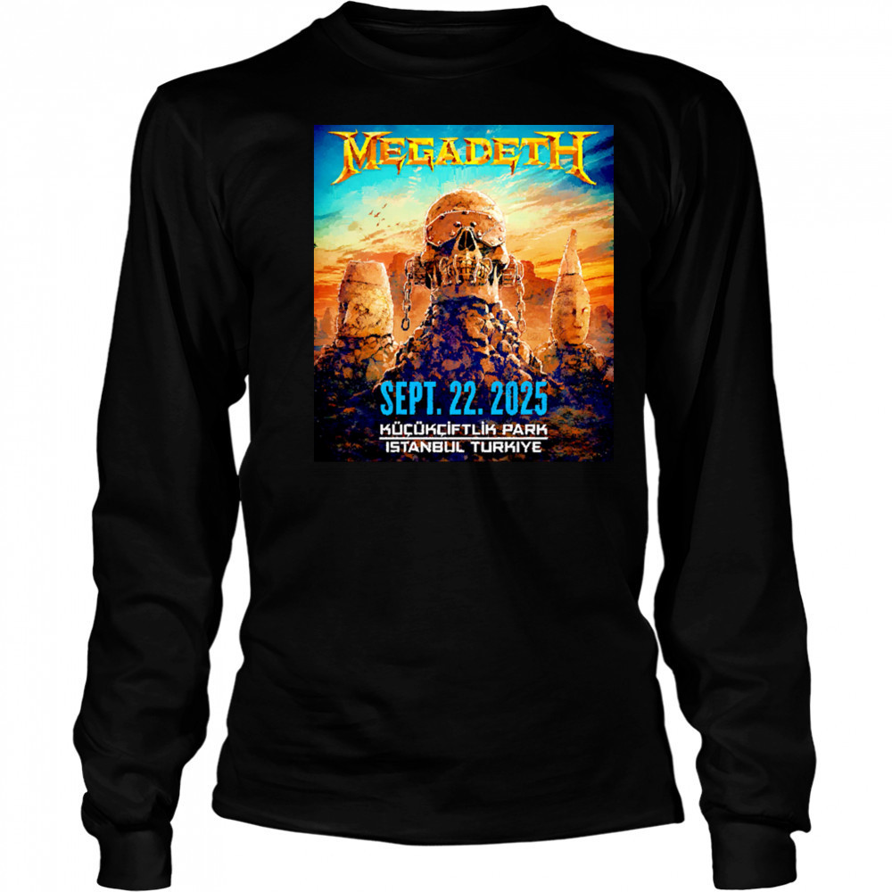 Megadeth To Perform In Istanbul 2025 shirt Long Sleeved