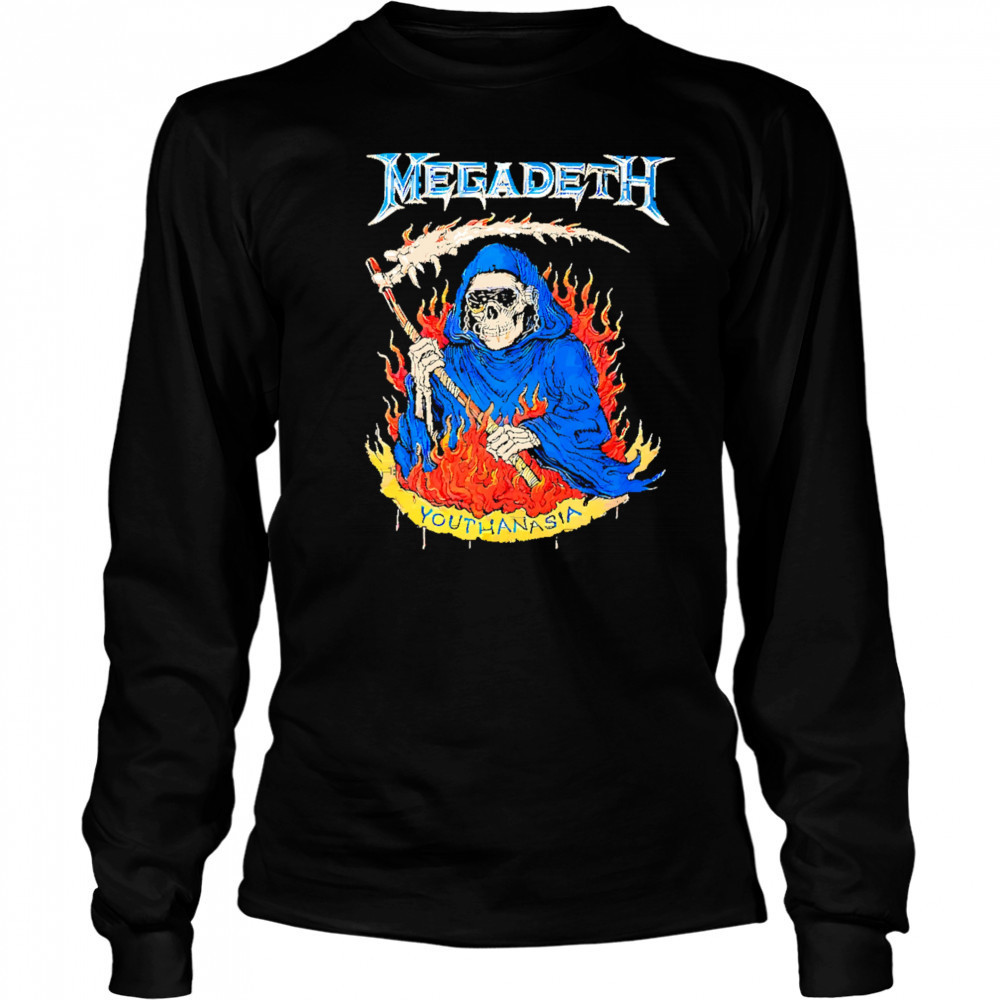 Megadeth Youthanasia Grim Reaper shirt Long Sleeved