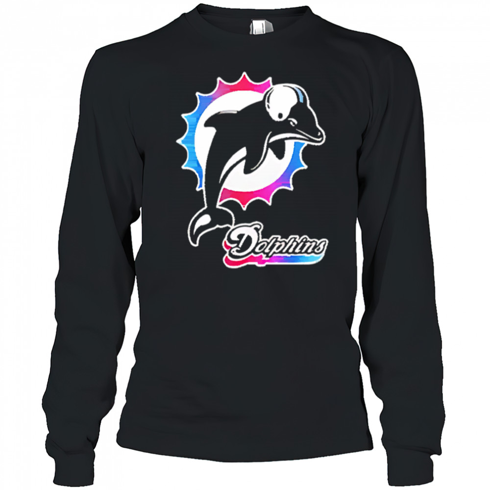 Miami Dolphins NFL Vice City Black Special shirt Long Sleeved