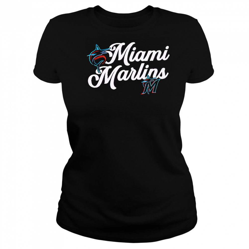 Miami Marlins Black Souvenir shirt Women's T-shirt