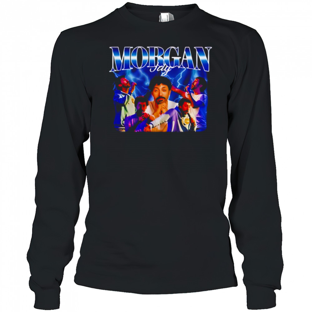 Morgan Jay blue lightning graphic shirt Long Sleeved