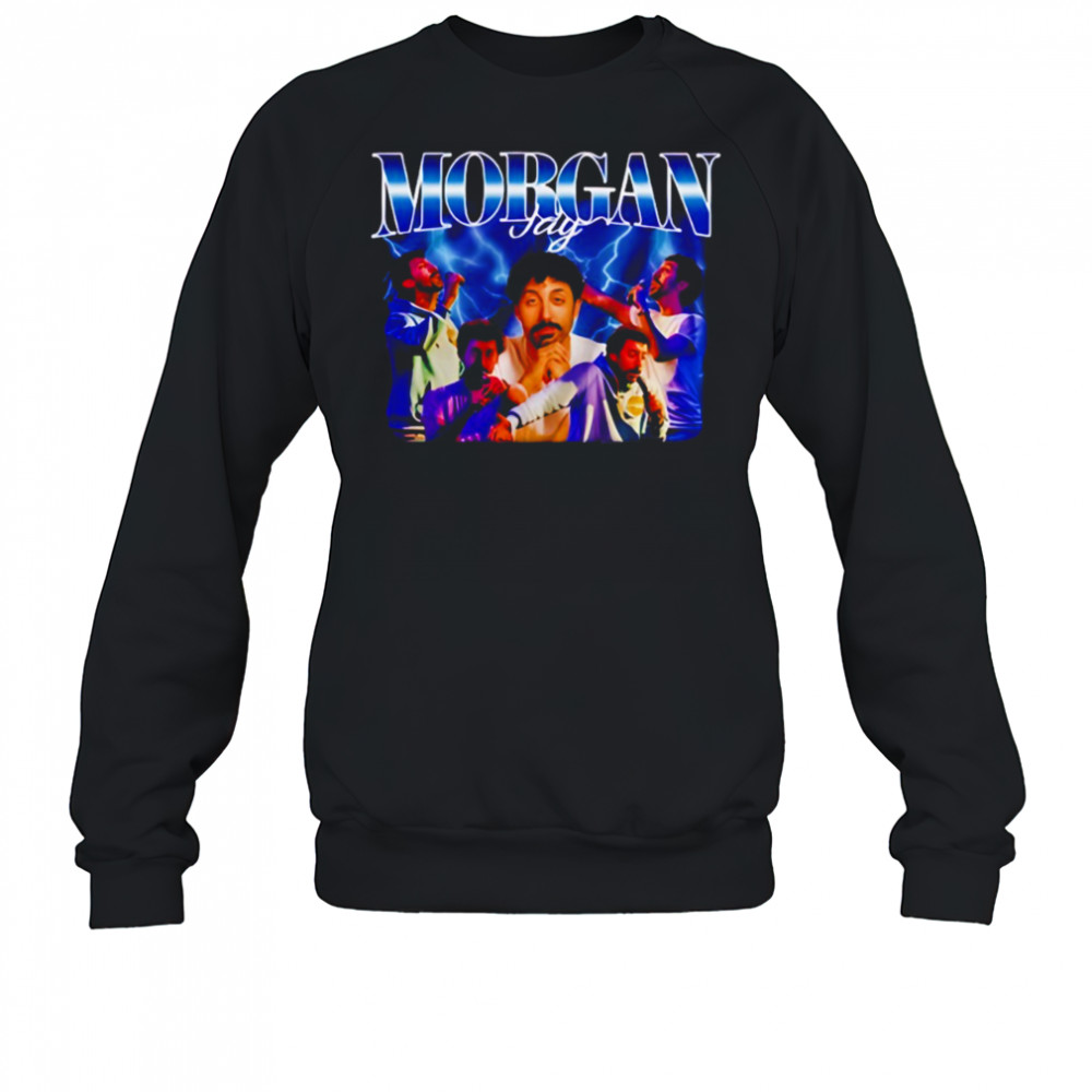 Morgan Jay blue lightning graphic shirt Sweatshirt