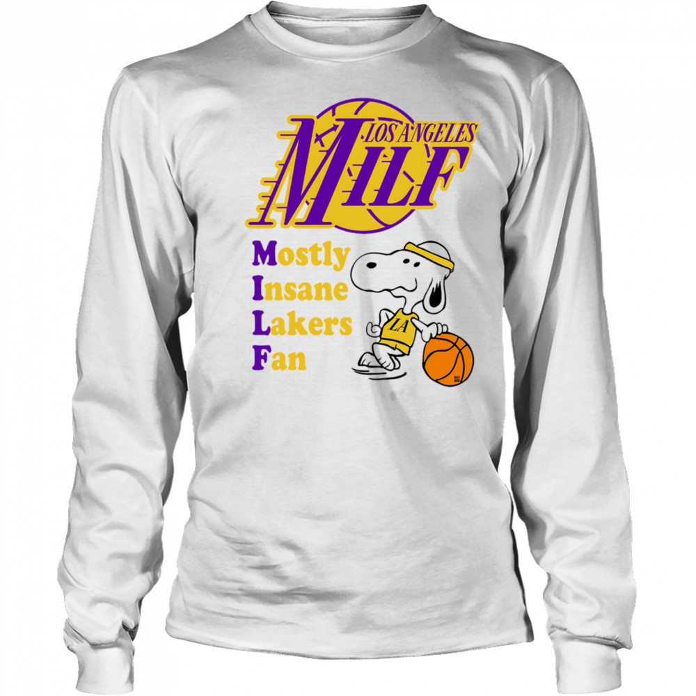 Most Angeles Milf mostly insane Lakers fan shirt Long Sleeved
