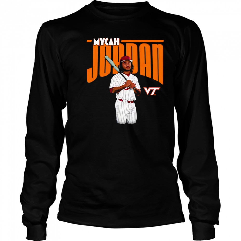 Mycah Jordan Virginia Tech cartoon shirt Long Sleeved