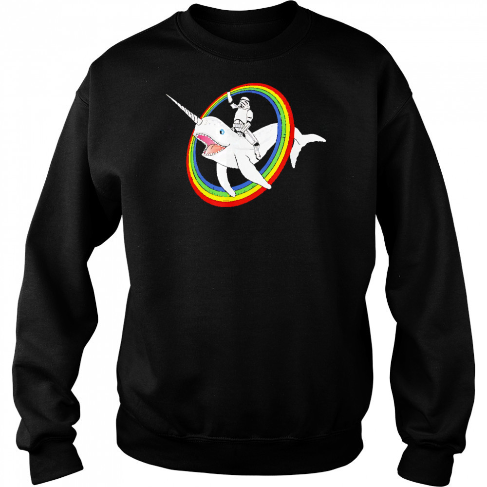 Narwhal Rainbow Stormtrooper shirt Hoodie