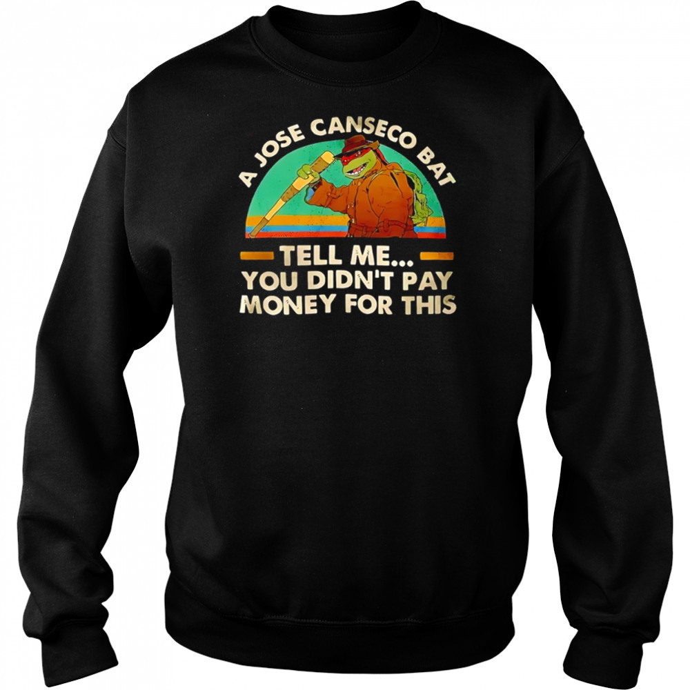 Ninja Turtles a jose canseco bat tell me you didn’t pay money for this shirt Hoodie