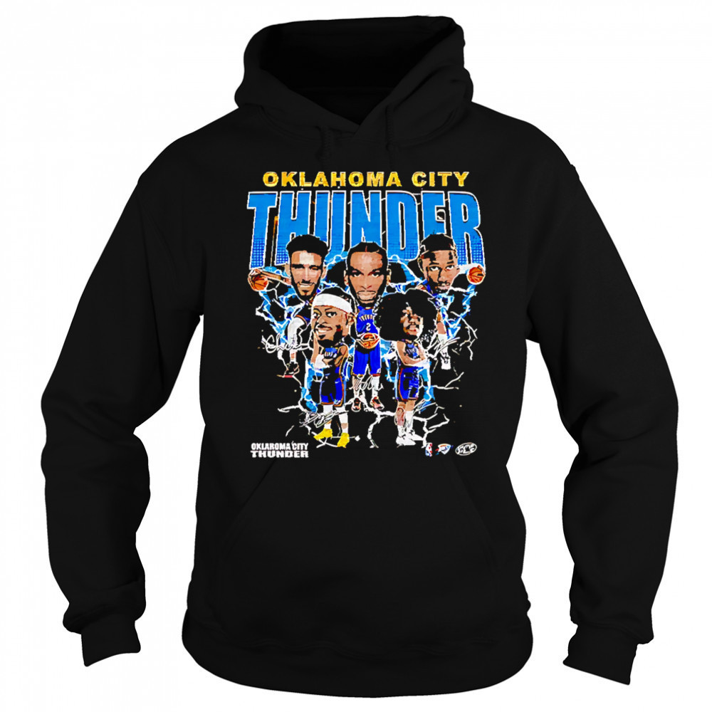 Oklahoma City Thunder team players bighead retro shirt Sweatshirt