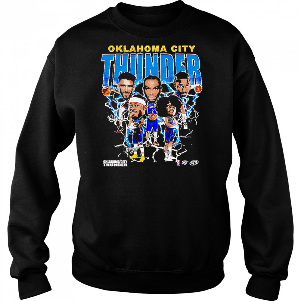 Oklahoma City Thunder team players bighead retro shirt Hoodie