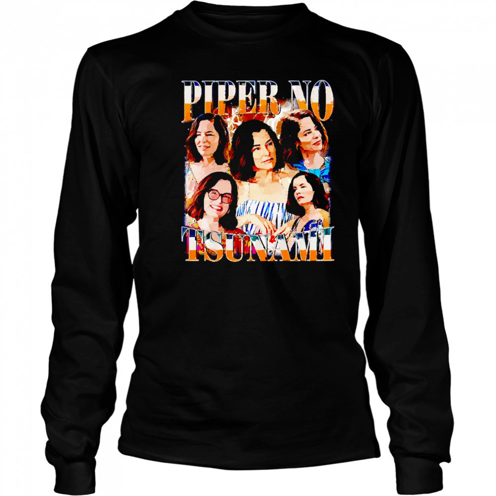 Piper No Tsunami graphic shirt Long Sleeved