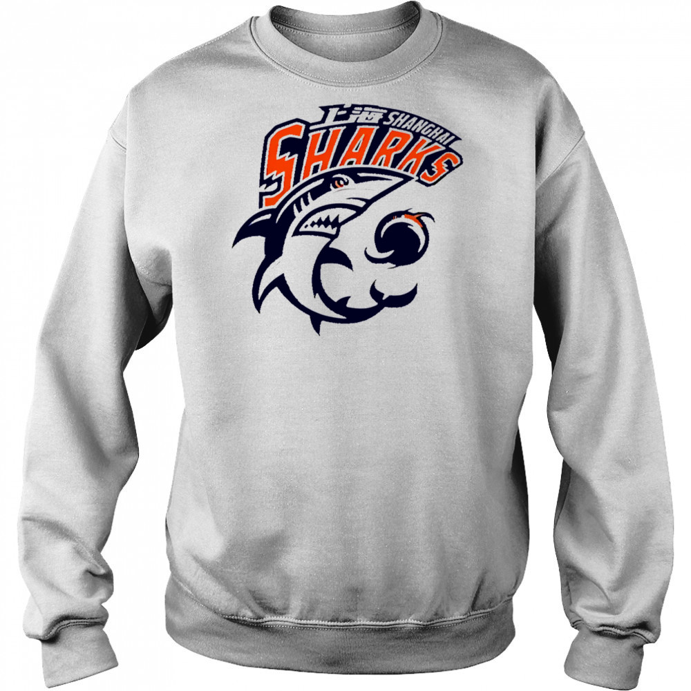 Shanghai Sharks logo basketball sports shirt Hoodie