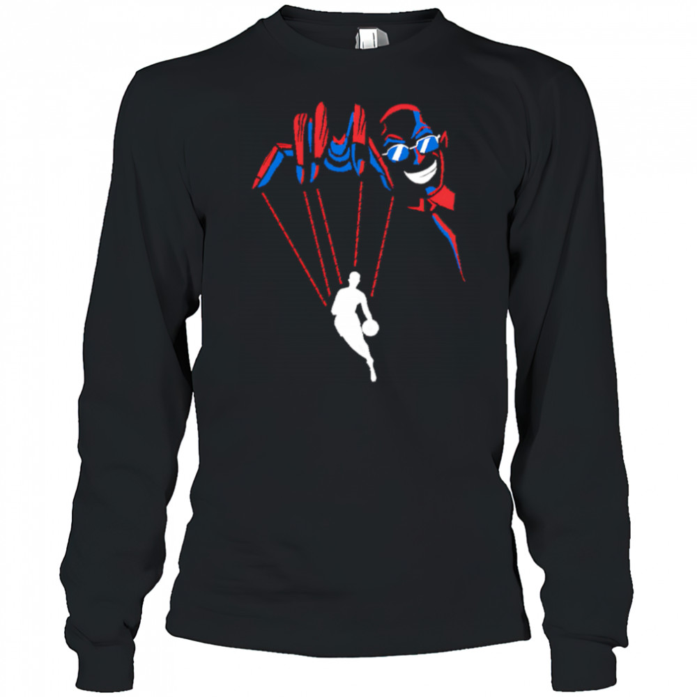 Silver pulled some strings puppet NBA shirt Long Sleeved