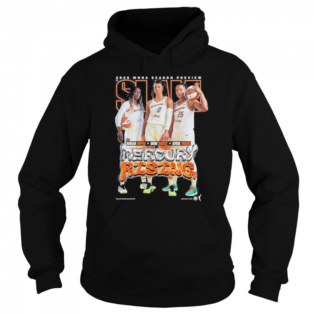 SLAM 256 Phoenix Mercury 2025 WNBA Season Preview Kahleah Copper, Satou Sabally, Alyssa Thomas t-shirt Sweatshirt