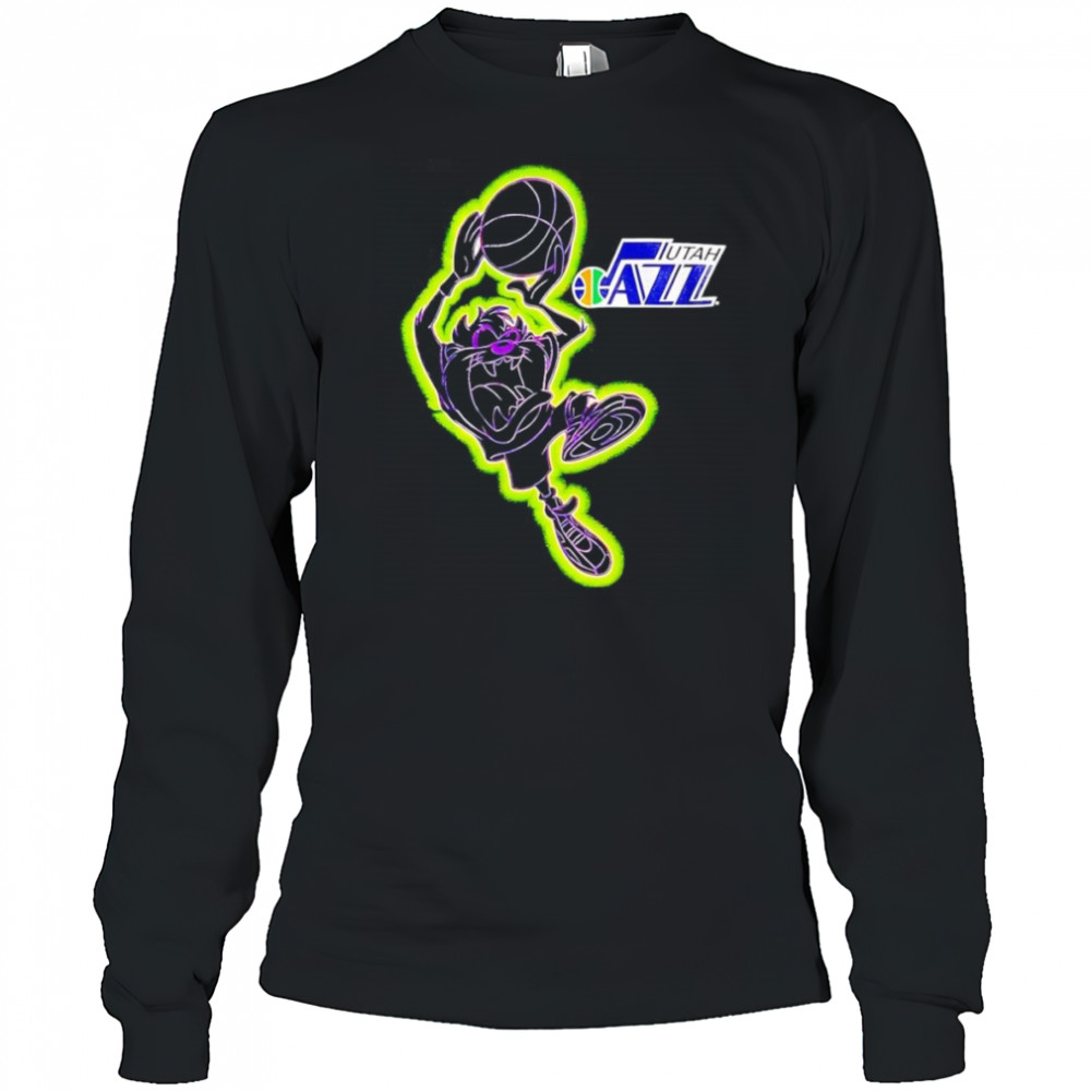 Tasmania Looney Tunes Utah Jazz shirt Long Sleeved
